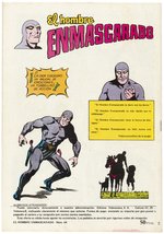 THE PHANTOM "EL HOMBRE ENMASCARADO" #44 SPANISH COMIC BOOK COVER ORIGINAL ART.