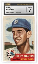 1953 TOPPS #86 BILLY MARTIN CSG 7 NM.