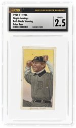 1909-11 T206 HUGHIE JENNINGS (HOF) BOTH HANDS SHOWING POLAR BEAR CSG 2.5 GOOD+.