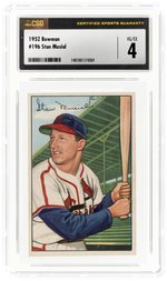 1952 BOWMAN #196 STAN MUSIAL (HOF) CSG 4 VG/EX.