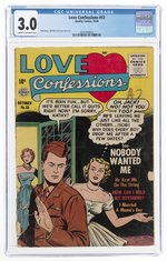 LOVE CONFESSIONS #53 OCTOBER 1956 CGC 3.0 GOOD/VG.