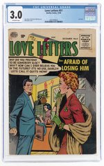 LOVE LETTERS #51 DECEMBER 1956 CGC 3.0 GOOD/VG.