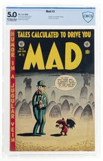 MAD #3 JANUARY-FEBRUARY 1953 CBCS 5.0 VG/FINE.