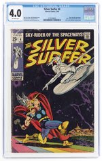 SILVER SURFER #4 FEBRUARY 1969 CGC 4.0 VG (SILVER SURFER VS THOR).