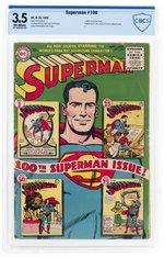 SUPERMAN #100 SEPTEMBER-OCTOBER 1955 CBCS 3.5 VG-.