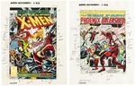 X-MEN #105 COMPLETE STORY & COVER COLOR GUIDES (ANDY YANCHUS COLORIST).