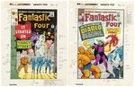 FANTASTIC FOUR #29-30 COVERS AND COMPLETE PAGE COLOR GUIDES FOR MARVEL MASTERWORKS (ANDY YANCHUS COLORIST).