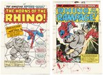 MARVEL TALES #180 AND #183 (FEATURING THE RHINO) COLOR GUIDES LOT (ANDY YANCHUS COLORIST).