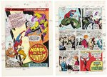 MARVEL TALES #187 (KRAVEN) COLOR GUIDES LOT (ANDY YANCHUS COLORIST).