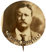 ROOSEVLET RARE 1912 SEPIA TONED REAL PHOTO BUTTON.