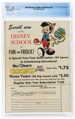 WALT DISNEY'S COMICS AND STORIES #36 SEPTEMBER 1943 CGC 5.5 FINE-.