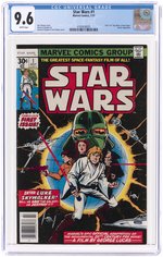 STAR WARS #1 JULY 1977 CGC 9.6 NM+ (NEWSSTAND EDITION).