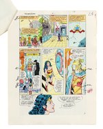 WONDER WOMAN #14 NEAR COMPLETE STORY PAGE COLOR GUIDES (CARL GAFFORD COLORIST).