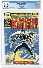 MARVEL SPOTLIGHT #28 JUNE 1976 CGC 8.5 VF+ (FIRST SOLO MOON KNIGHT STORY, 30¢ PRICE VARIANT).