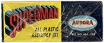 AURORA SUPERMAN (SECOND VERSION) FACTORY-SEALED MODEL KIT IN COMIC ART BOX.