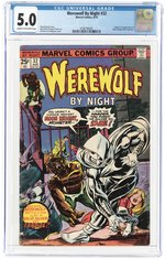 WEREWOLF BY NIGHT #32 AUGUST 1975 CGC 5.0 VG/FINE (FIRST MOON KNIGHT).