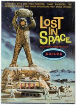 AURORA LOST IN SPACE ONE-EYED MONSTER AND CHARIOT FACTORY-SEALED MODEL KIT IN BOX.