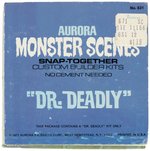 AURORA MONSTER SCENES DR. DEADLY FACTORY-SEALED BOXED MODEL KIT.