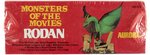 AURORA MONSTERS OF THE MOVIES RODAN FACTORY-SEALED MODEL KIT IN BOX.