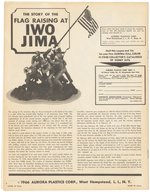 AURORA THE HISTORIC FLAG RAISING AT IWO JIMA BOXED MODEL KIT.