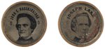 BRECKINRIDGE & LANE PAIR OF SCARCE 1860 FERROTYPE BADGES.