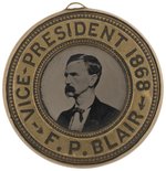 SEYMOUR & BLAIR BOLD BACK-TO-BACK FERROTYPE JUGATE BADGE.