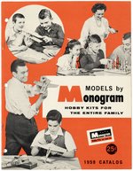 MONOGRAM REGULUS II MISSILE STORE DISPLAY, GAM-63 RASCAL MISSILE MODEL KIT, SALES SHEETS AND 1959 CATALOG.