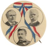 BRYAN, STEVENSON & BREIDENTHAL 1900 KANSAS COATTAIL TRIGATE BUTTON.