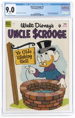 UNCLE SCROOGE #7 SEPTEMBER-NOVEMBER 1954 CGC 9.0 VF/NM.