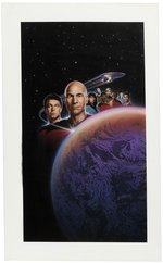 STAR TREK: THE NEXT GENERATION - THE COLLECTOR'S EDITION VHS ORIGINAL ART BY JEFF WACK (UNUSED ALTERNATE).