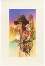 THE ADVENTURES OF YOUNG INDIANA JONES: TREASURE OF THE PEACOCK'S EYE VHS ORIGINAL ART BY DREW STRUZAN.