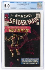 AMAZING SPIDER-MAN #28 SEPTEMBER 1965 CGC 5.0 VG/FINE (FIRST MOLTEN MAN).