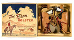 “THE TEXAN HALCO” BOXED HOLSTER SET WITH COMPOSITION PISTOLS.