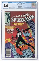 AMAZING SPIDER-MAN #252 MAY 1984 CGC 9.6 NM+ (NEWSSTAND EDITION, FIRST BLACK COSTUME).