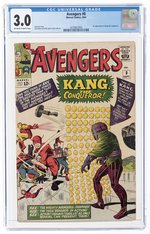 AVENGERS #8 SEPTEMBER 1964 CGC 3.0 GOOD/VG (FIRST KANG THE CONQUEROR).