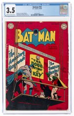 BATMAN #54 AUGUST-SEPTEMBER 1949 CGC 3.5 VG-.