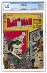 BATMAN #55 OCTOBER-NOVEMBER 1949 CGC 1.0 FAIR.