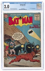 BATMAN #92 JUNE 1955 CGC 2.0 GOOD (FIRST ACE THE BAT-HOUND).