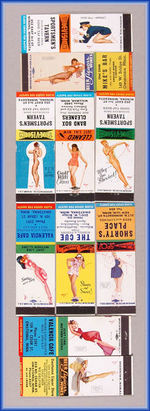 GEORGE PETTY PIN-UP MATCHBOOK COVERS LOT.