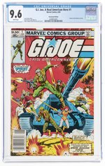 G.I. JOE, A REAL AMERICAN HERO #1 JUNE 1982 CGC 9.6 NM+ (NEWSSTAND EDITION).