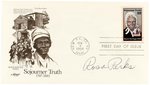 ROSA PARKS SIGNED SOJOURNER TRUTH FIRST DAY COVER.