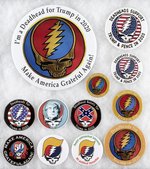 HUGE GRATEFUL DEAD "DEADHEADS" CAMPAIGN BUTTON COLLECTION 1996-2020.