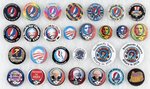 HUGE GRATEFUL DEAD "DEADHEADS" CAMPAIGN BUTTON COLLECTION 1996-2020.