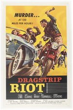 DRAGSTRIP RIOT LINEN-MOUNTED MOVIE POSTER.