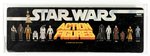 STAR WARS (1978) - 12 ACTION FIGURES LONG DISPLAY HEADER AFA 80 NM.