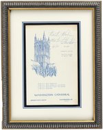 MARTIN LUTHER KING SIGNED MARCH 31, 1968 FINAL SUNDAY SERMON PROGRAM- PERHAPS FINAL AUTOGRAPH OF THE CIVIL RIGHTS LEADER.