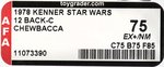 STAR WARS (1978) - CHEWBACCA 12 BACK-C AFA 75 EX+/NM.