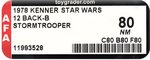 STAR WARS (1978) - STORMTROOPER 12 BACK-B AFA 80 NM.