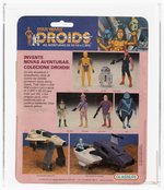 GLASSLITE STAR WARS: DROIDS (1988) - R2-D2  AFA 50 VG (CLEAR BLISTER).