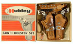 “HUBLEY GUN AND HOLSTER SET” BOXED VARIETY.  c. 1953-1954.